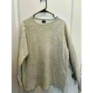 Vintage Duofold Crewneck Sweatshirt Mens Heather/Gray/Cream Size Extra Large